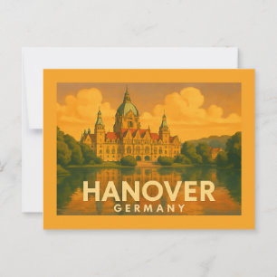 Postal Arte de la ciudad de Hannover, Alemania