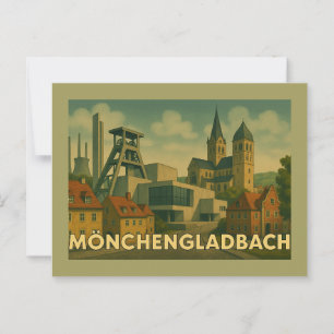 Postal Arte de la ciudad de Mönchengladbach Alemania