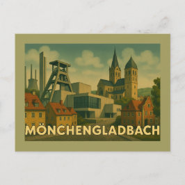 Postal Arte de la ciudad de Mönchengladbach Alemania