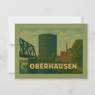 Postal Arte de la ciudad de Oberhausen Alemania