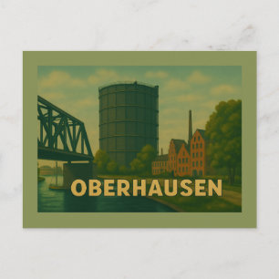 Postal Arte de la ciudad de Oberhausen Alemania