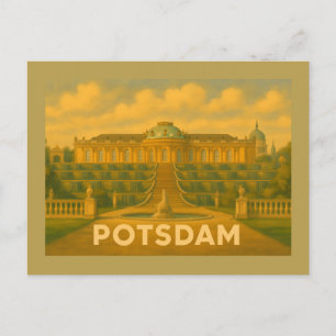 Postal Arte de la ciudad de Potsdam Alemania