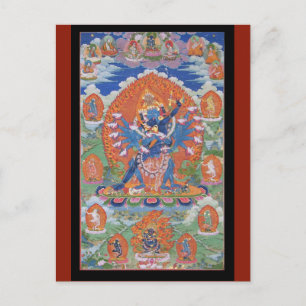 Postal Arte de la Deidad Budista Tibetana Hevajra