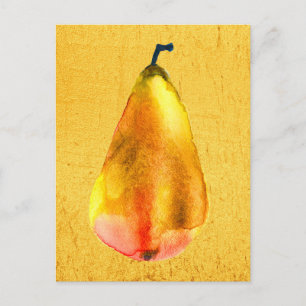 Postal Arte de la fruta del Oso de Oro
