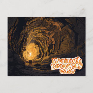 Postal Arte de la gira de la cueva del descubrimiento de 