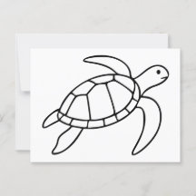 Arte de la línea de tortugas marinas - Animal mari