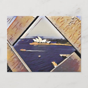 Postal arte de la ópera de sydney