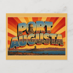 Postal Arte de la puerta de entrada al Outback de Port Au