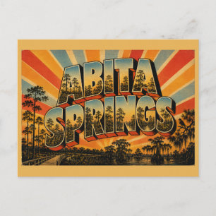Postal Arte de la sabana y pantano de pino de Abita Sprin