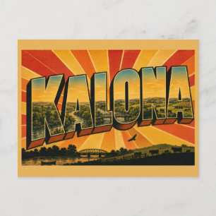Postal Arte de la tierra agrícola del valle del río Kalon