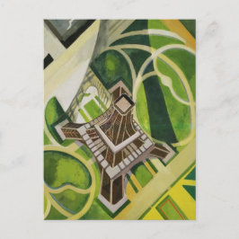 Postal Arte de la Torre Eiffel de Robert Delaunay