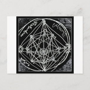 Postal arte de la transmutación alquímica de yaie