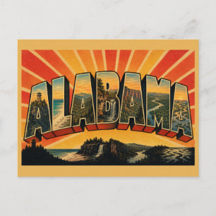 Postal Arte de las estribaciones apalaches de la costa de