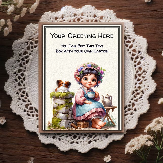 Postal Arte de libro de cuentos con sentimiento cotidiano (Subido por el creador)