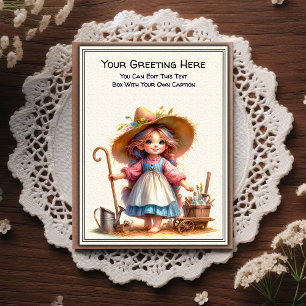 Postal Arte de libro de cuentos de sentimiento cotidiano 