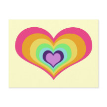 Arte de los corazones arcoiris