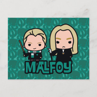 Postal Arte de los personajes de dibujos animados Draco y