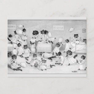 Postal Arte de Louis Wain 1900