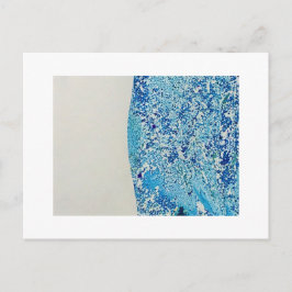 Postal Arte de Marble Azul
