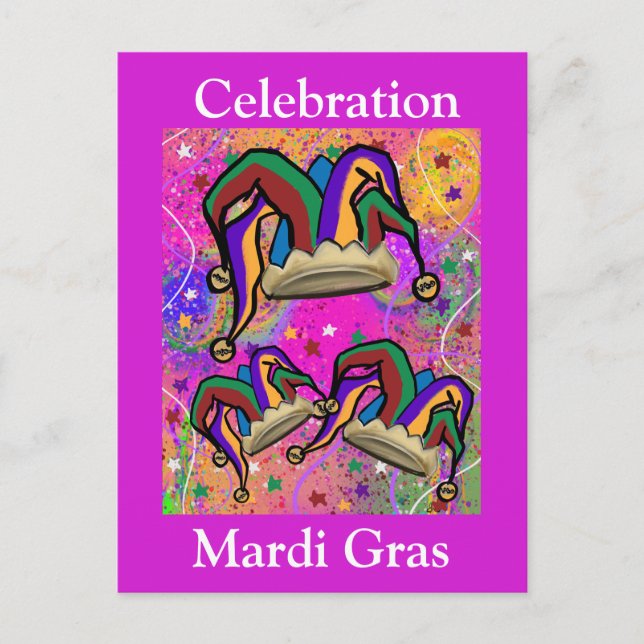 POSTAL ARTE DE MARDI GRAS (Anverso)