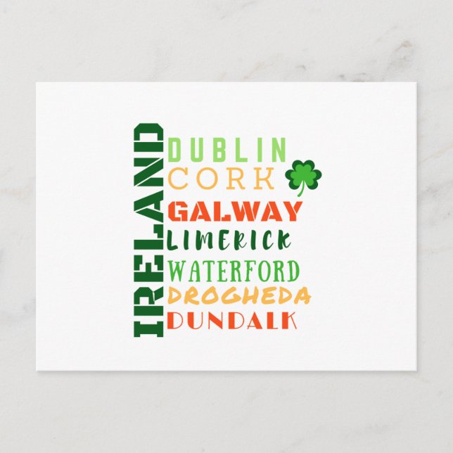 POSTAL ARTE DE METRO IRLANDA (Anverso)