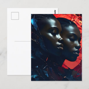 Postal Arte de moda de África