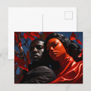 Postal Arte de moda de África