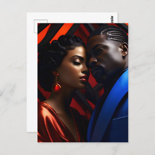 Postal Arte de moda de África