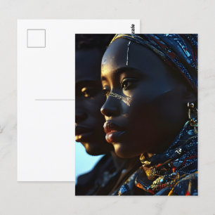 Postal Arte de moda de África