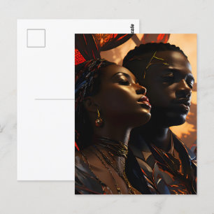 Postal Arte de moda de África