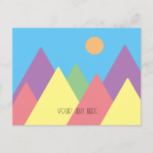 arte de montaña simple mcm Postcard