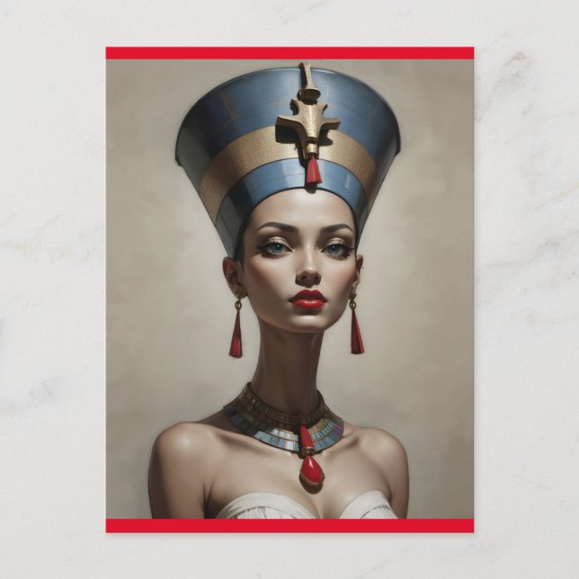 Postal Arte de Nefertiti (Anverso)