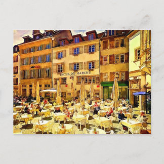 Postal Arte de Neuchâtel Suiza