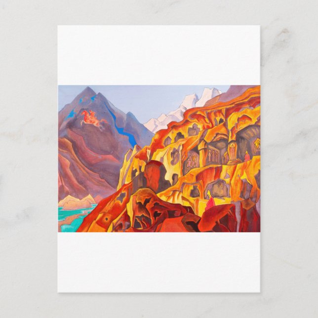 Postal arte de nicholas roerich (Anverso)