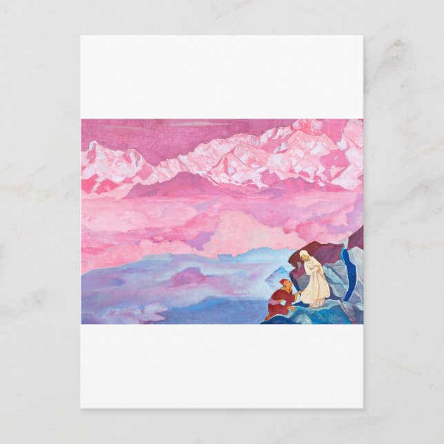 Postal arte de nicholas roerich (Anverso)