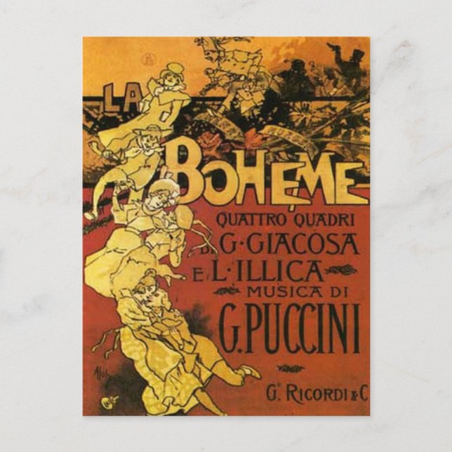 Postal arte de ópera (Anverso)