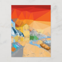 Arte de paisaje de puesta de sol en la playa 