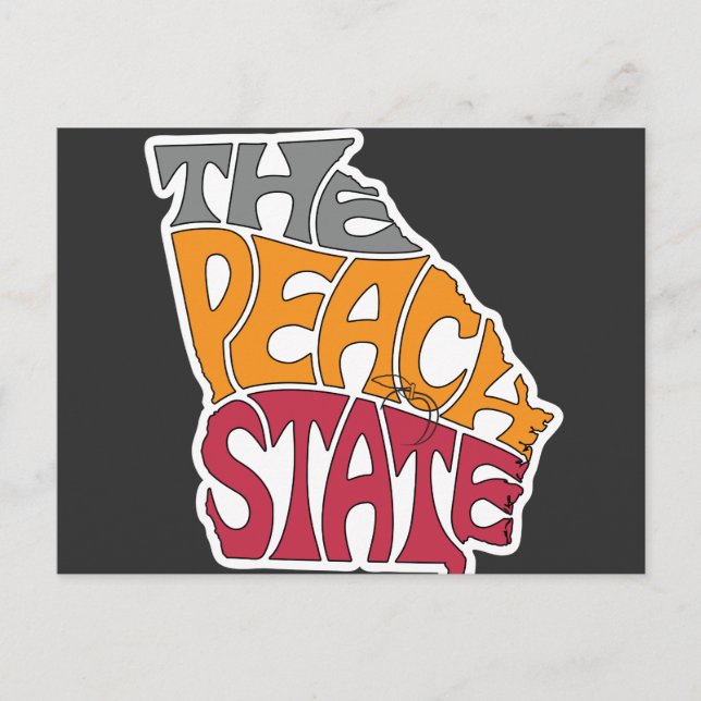 Postal Arte de palabra con apodo de Georgia (Anverso)