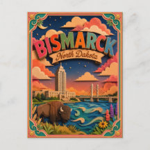 Arte de papel de Bismarck Dakota del Norte PopCut 
