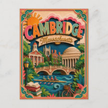 Arte de papel de Cambridge Massachusetts PopCut Es