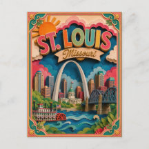 Arte de papel de Estados PopCut St. Louis Missouri