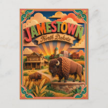 Arte de papel de Jamestown North Dakota PopCut Sta