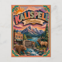 Arte de papel de Kalispell Montana PopCut
