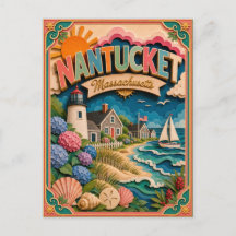Arte de papel de los estados de PopCut Nantucket M