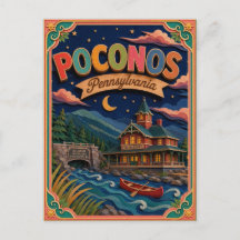 Arte de papel de Poconos Pennsylvania PopCut Estad