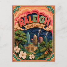 Arte de papel de Raleigh Carolina del Norte PopCut