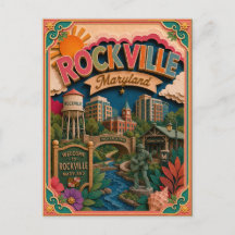Arte de papel de Rockville Maryland PopCut Estados