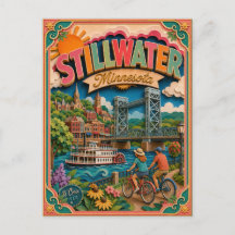 Arte de papel de Stillwater Minnesota Estados PopC