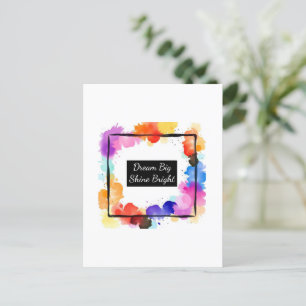 Postal Arte de Pared de Cotas con Salpicaduras de Color P