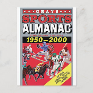 Postal Arte de pared de metal Almanaque deportivo